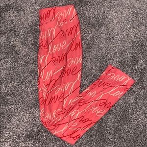 (3 for $10) LuLaRoe OS Valentine’s Day Legging